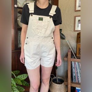 Ultra rare 70s vintage Jack Daniel’s Hogwashers cream denim shortalls bib